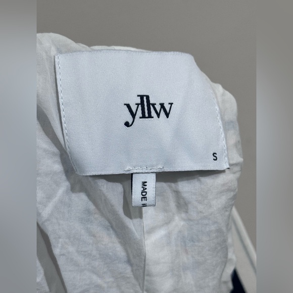 YLLW Chic Plaid Women's Trousers in White and Black - Picture 2 of 7